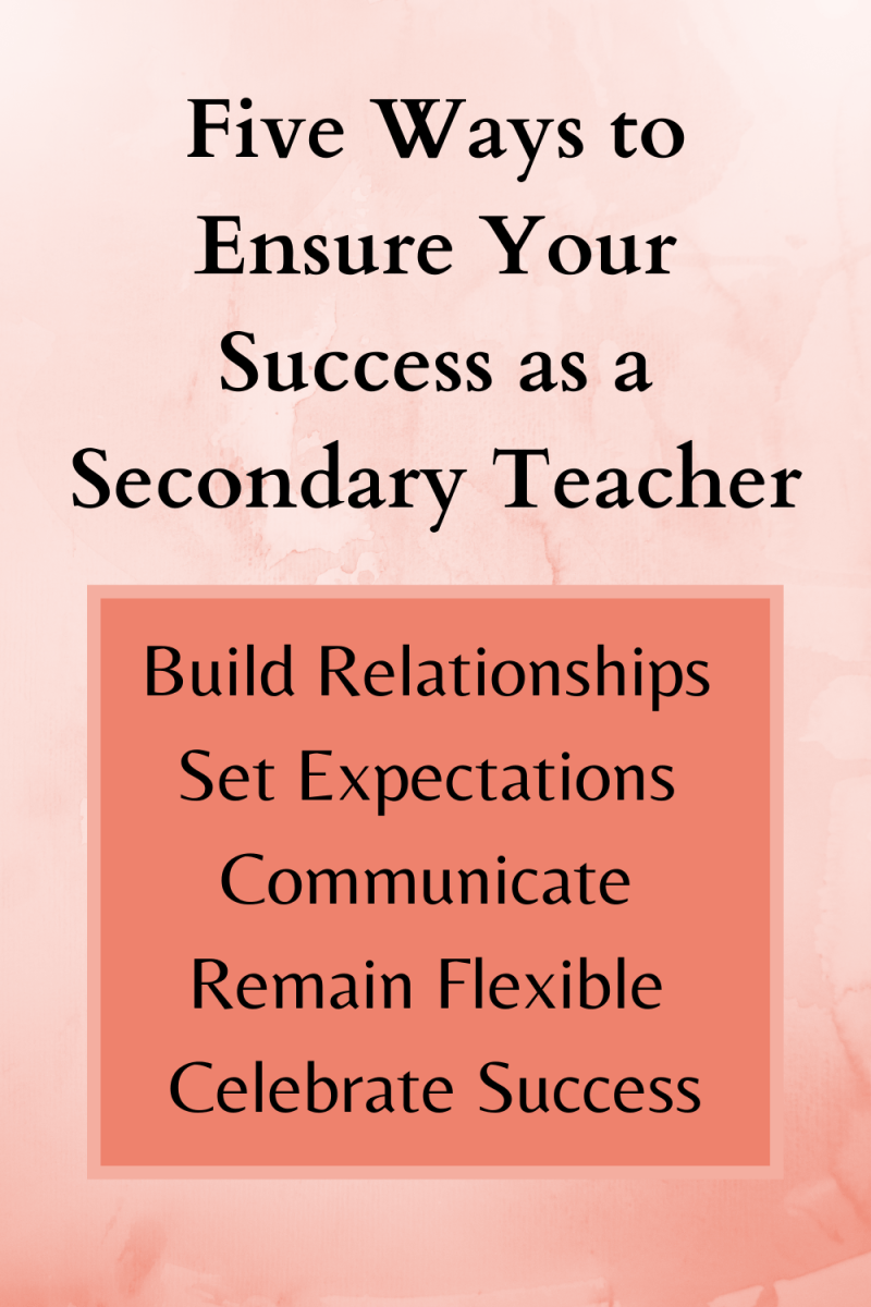 Five Ways to Ensure Your Success as a Secondary Teacher (Practical Tips ...
